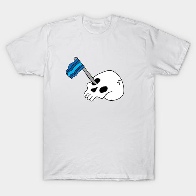 Trans masc skelly T-Shirt by the doodler